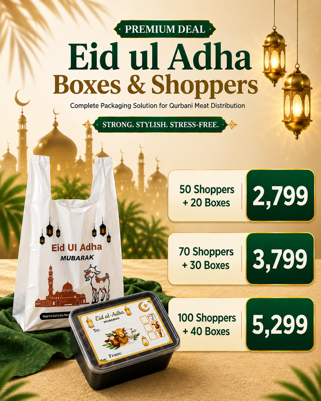 Deal of premium | Eid ul Adha Boxes and  Shoppers
